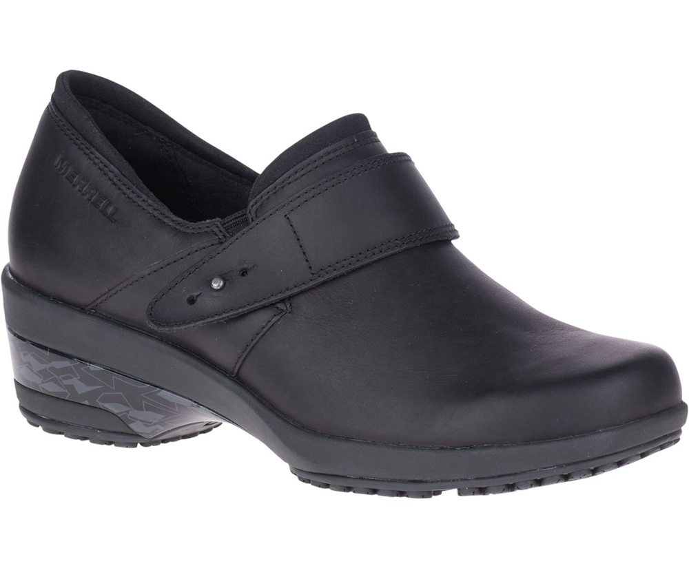 Slip On Senhora - Merrell Valetta Pro Moc Work - Pretas - MPR359180